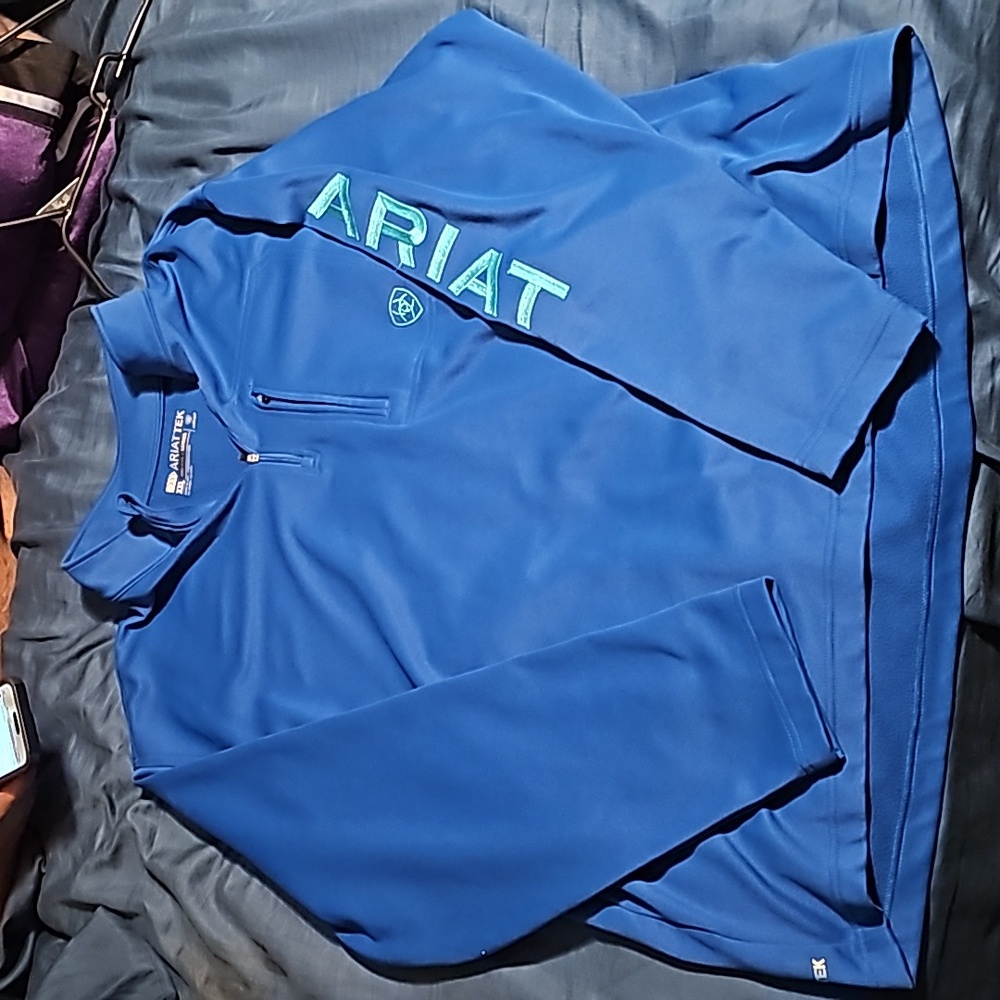 AriatTEK Men's Cold Series Quarter Zip Sweatshirt Blue